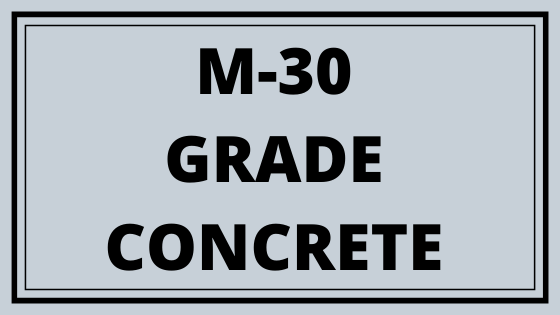M-30 Grade Concrete