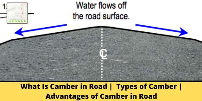 What Is Camber in Road |  Types of Camber | Advantages of Camber in Road