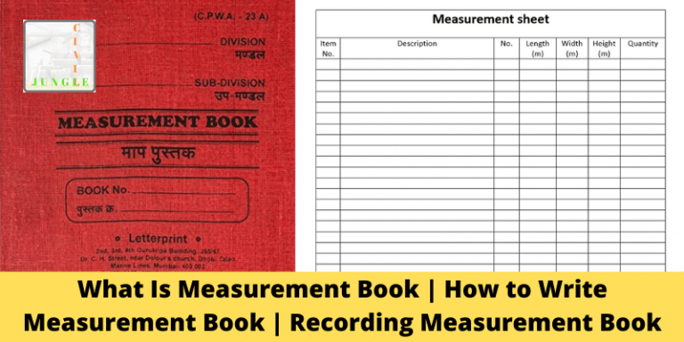 What Is Measurement Book | How to Write Measurement Book | Recording Measurement Book