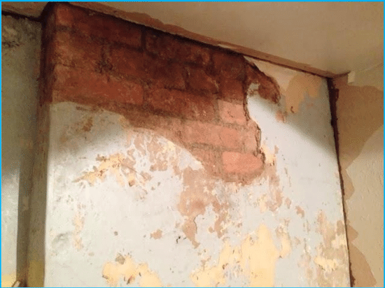 Falling-off-Plaster-found-in-Walls