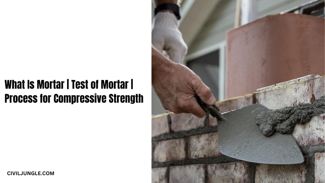 What Is Mortar Test of Mortar Process for Compressive Strength