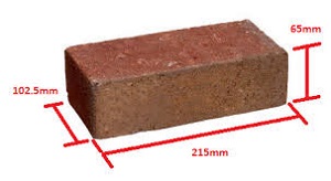 215 × 102.5 × 65 brick