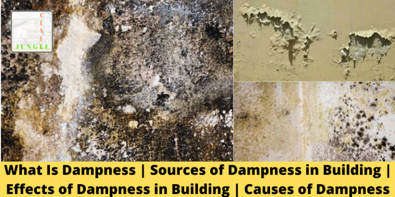 What Is Dampness | Sources of Dampness in Building | Effects of Dampness in Building | Causes of Dampness