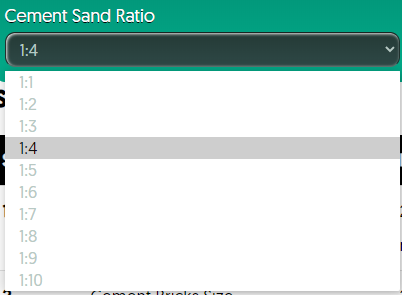 Cement ratio