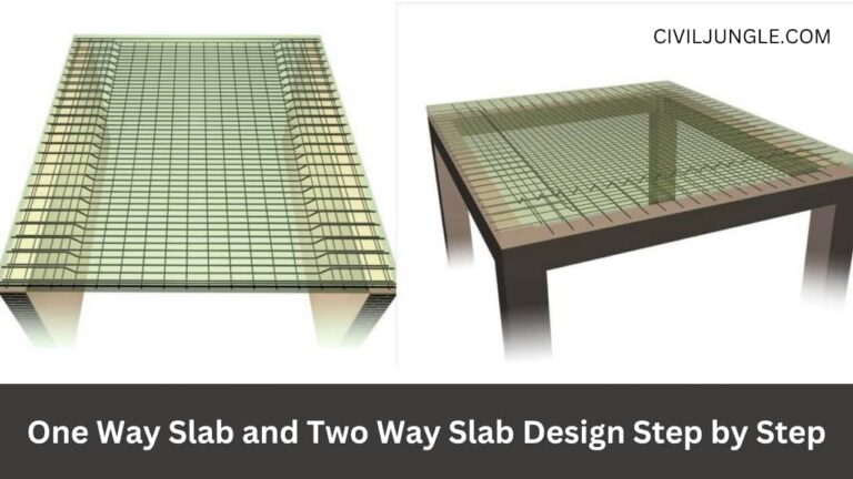 One Way Slab and Two Way Slab Design Step by Step