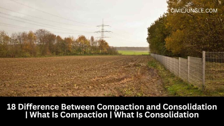 18 Difference Between Compaction and Consolidation | What Is Compaction | What Is Consolidation