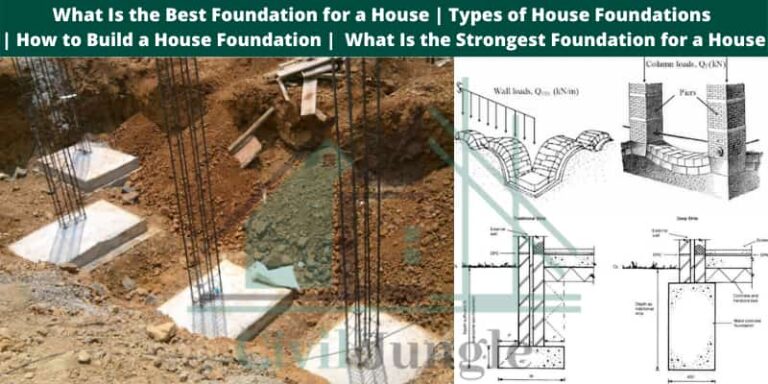 What Is the Best Foundation for a House | Types of House Foundations | How to Build a House Foundation |  What Is the Strongest Foundation for a House