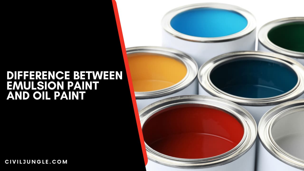 Difference Between Emulsion Paint and Oil Paint