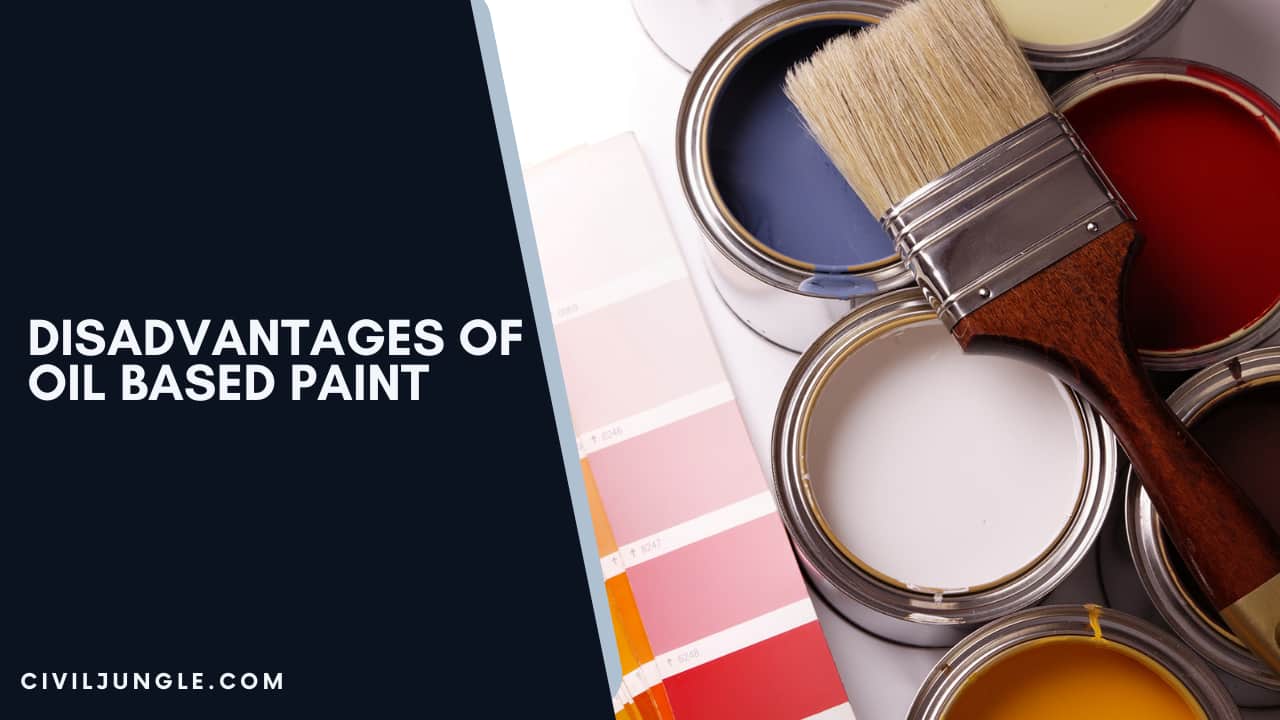 Disadvantages of Oil based paint