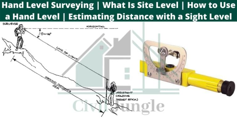 Hand Level Surveying | What Is Site Level | How to Use a Hand Level | Estimating Distance with a Sight Level