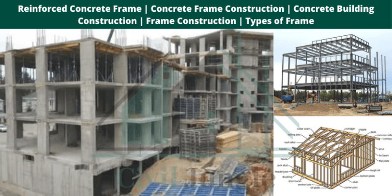 Reinforced Concrete Frame | Concrete Frame Construction | Concrete Building Construction | Frame Construction | Types of Frame