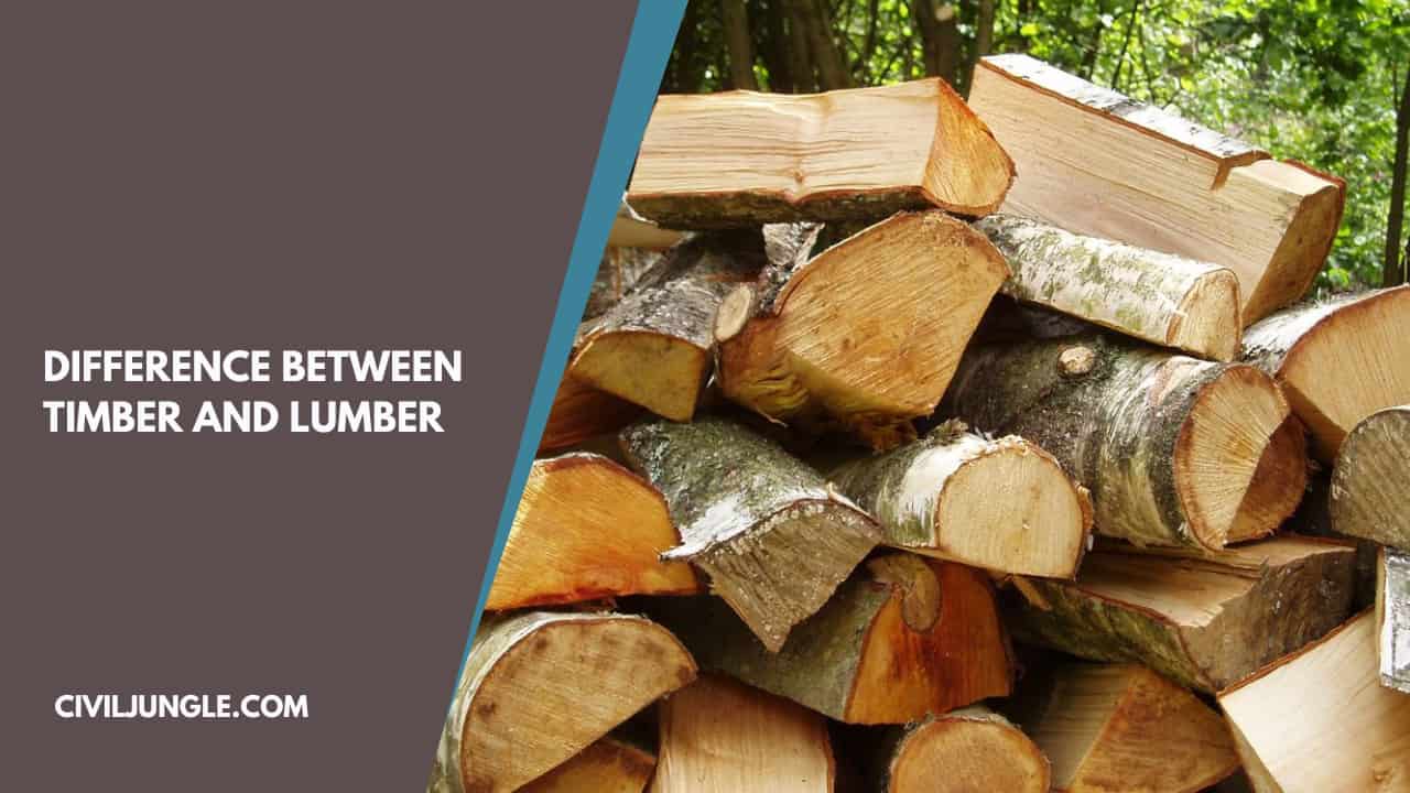 Difference Between Timber and Lumber