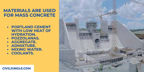 Materials Are Used for Mass Concrete