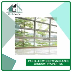 Panelled Window vs Glazed Window: Properties