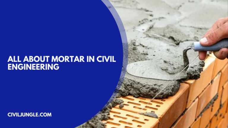 Mortar in Civil Engineering | What Is Mortar | Properties of Mortar | Uses of Mortar | Types of Mortar | Mortar in Construction