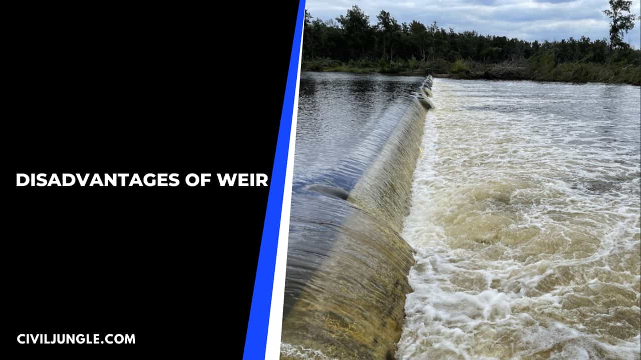 Disadvantages of Weir