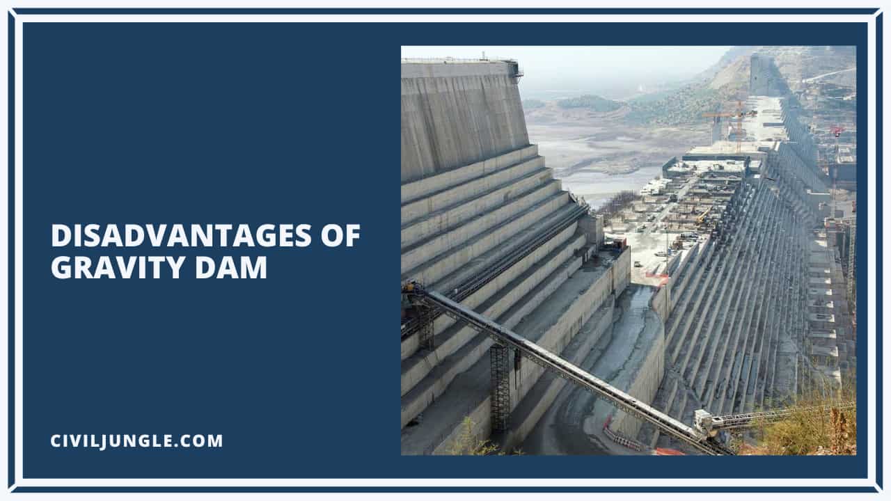 Disadvantages of Gravity Dam