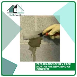 Preparation of Dry Pack Mortar for Repairing of Concrete