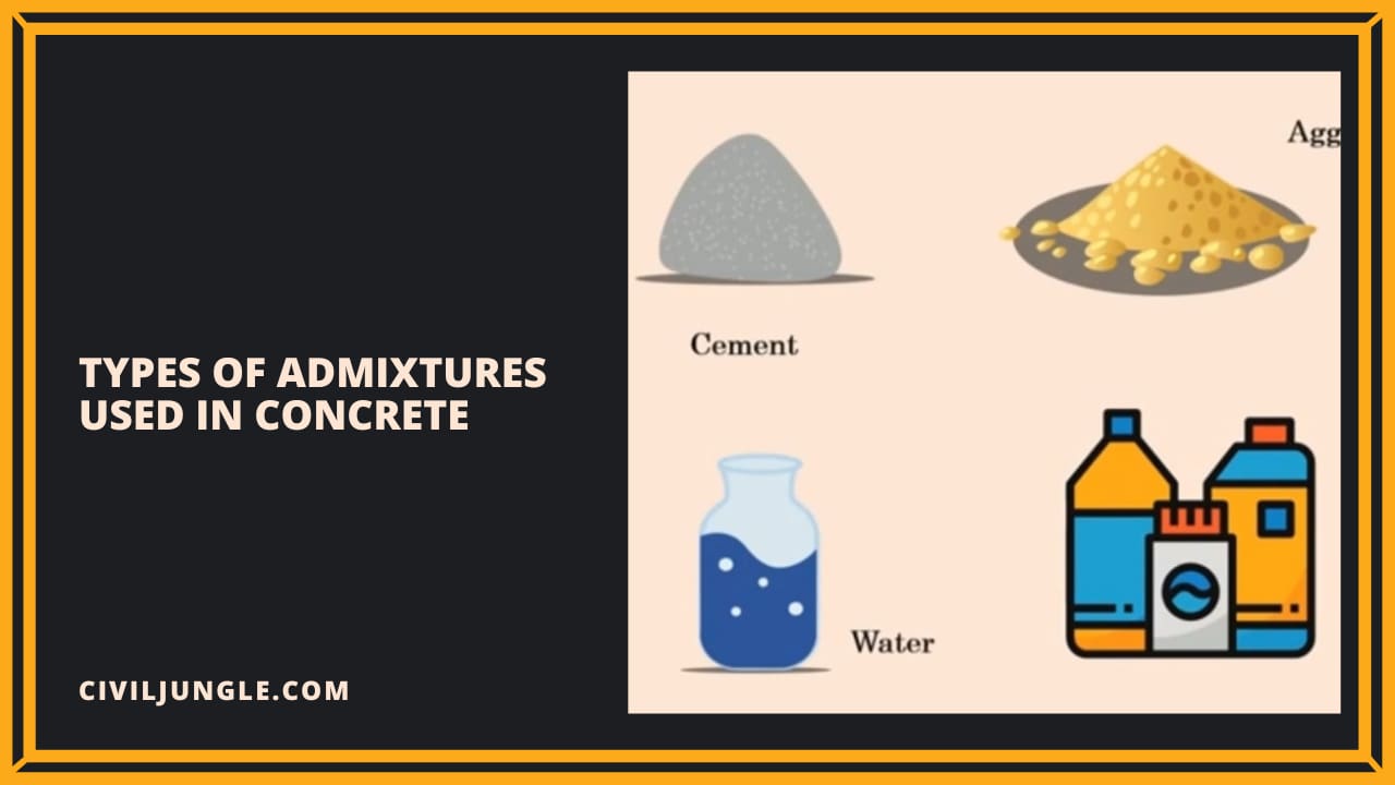 Types of Admixtures Used in Concrete