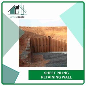 Sheet Piling Retaining Wall