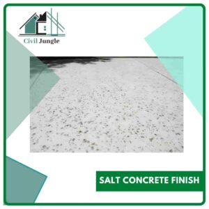 Salt Concrete Finish