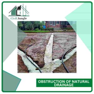Obstruction of Natural Drainage