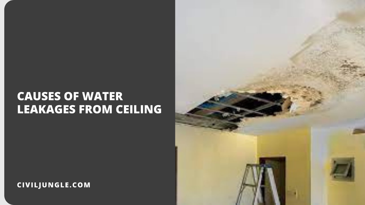 Causes of Water Leakages from Ceiling