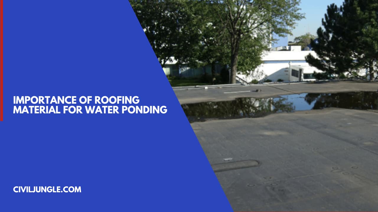 Importance of Roofing Material For Water Ponding