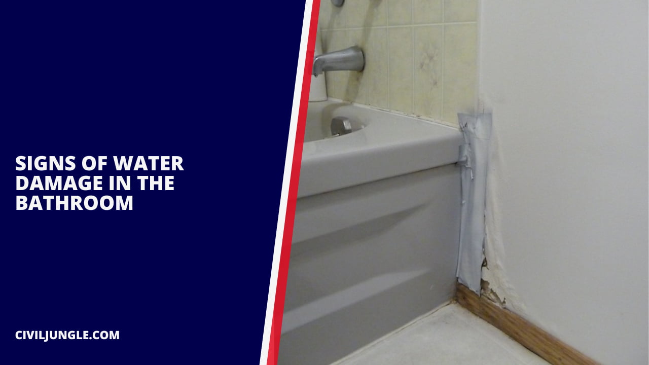 Signs of Water Damage in the Bathroom