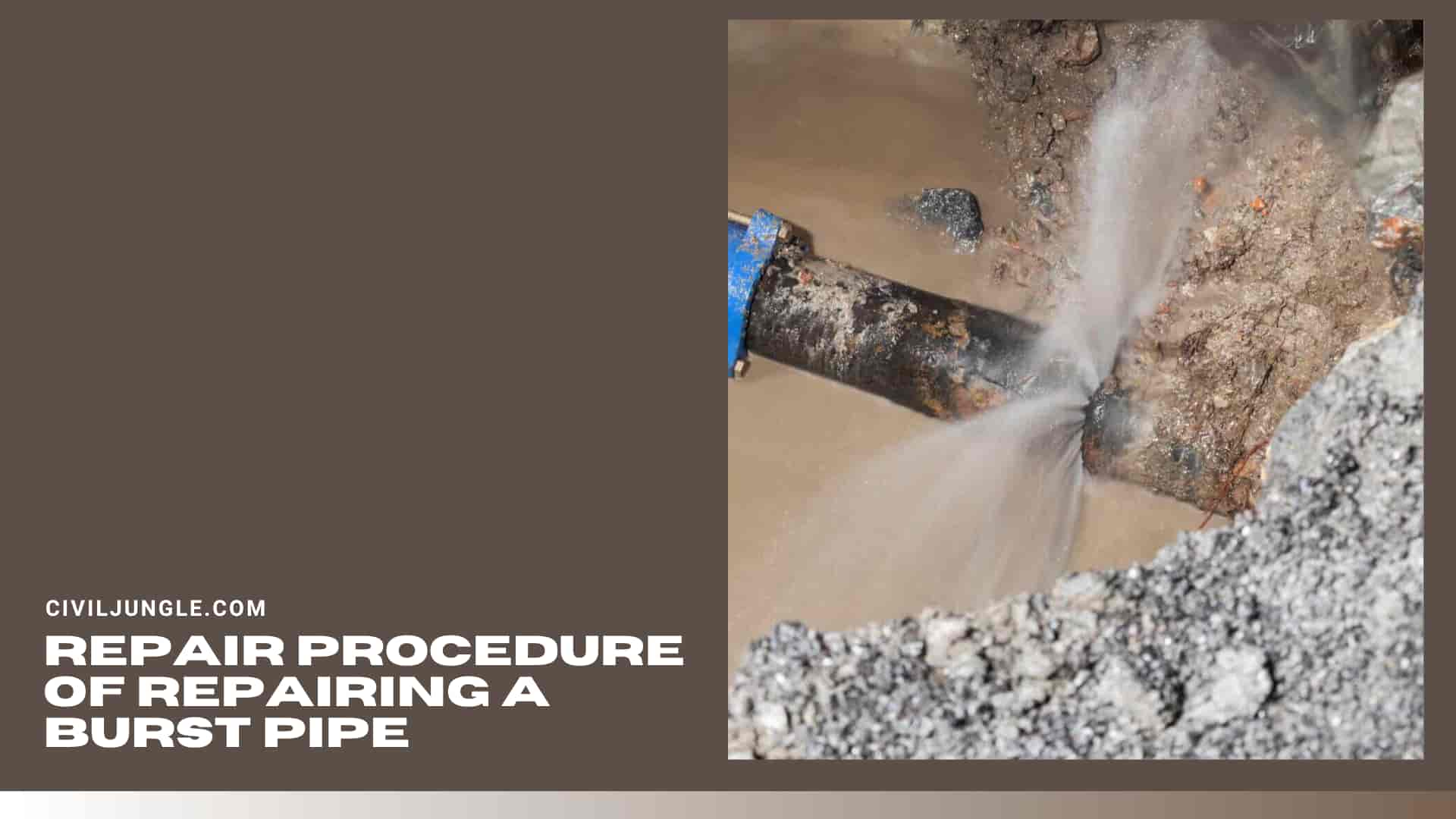 Repair Procedure of Repairing a Burst Pipe