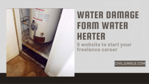 water damage form water heater