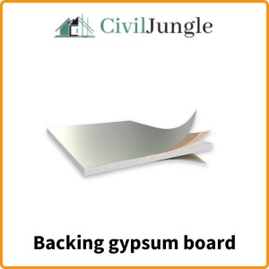 Backing gypsum board