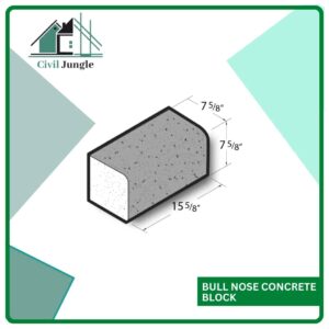 Bull Nose Concrete Block