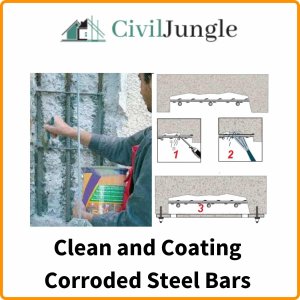Clean and Coating Corroded Steel Bars