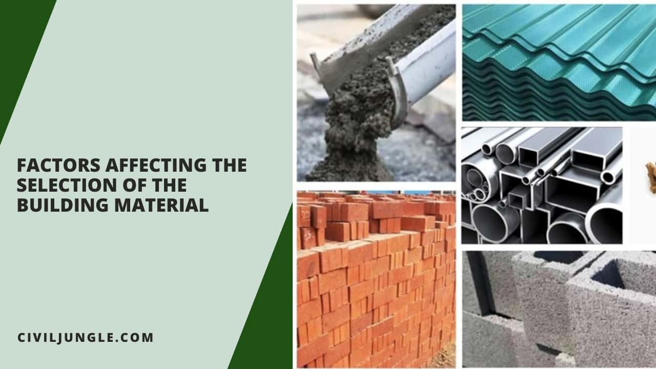 Factors Affecting the Selection of the Building Material