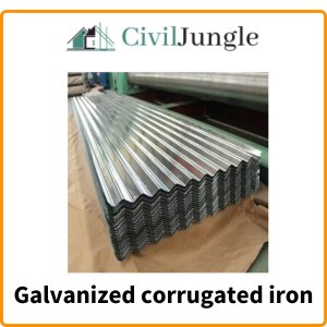 Galvanized corrugated iron