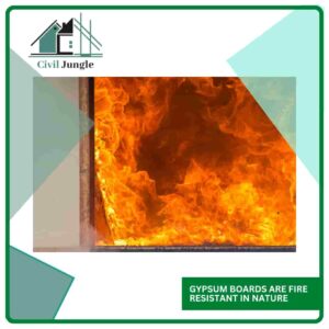 Gypsum Boards Are Fire Resistant in Nature