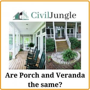 Are Porch and Veranda the same?