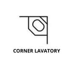 Corner Lavatory