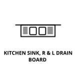 Kitchen Sink, R & L Drain Board