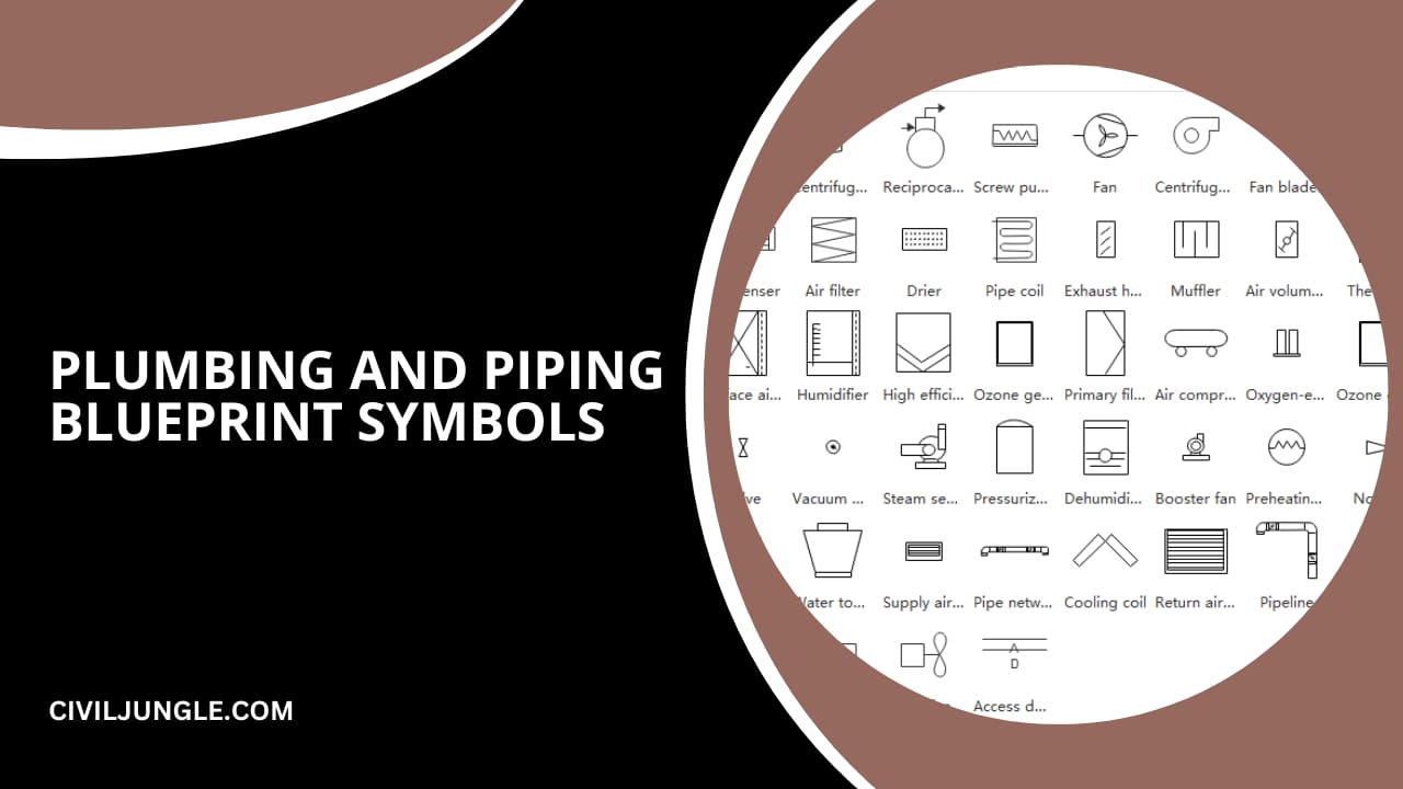 Plumbing And Piping Blueprint Symbols