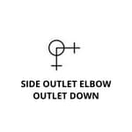 Side Outlet Elbow– Outlet Down.