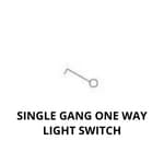 Single Gang One Way Light Switch