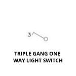 Triple Gang One Way Light Switch