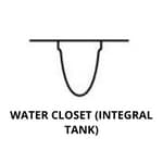 Water Closet (Integral Tank)