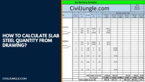 How to Calculate Slab Steel Quantity from Drawing