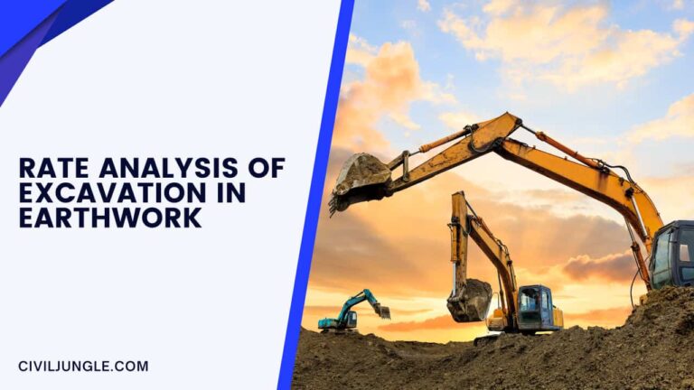 Rate Analysis of Excavation in Earthwork: June 2023