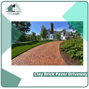 Clay Brick Paver Driveway