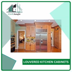 Louvered Kitchen Cabinets