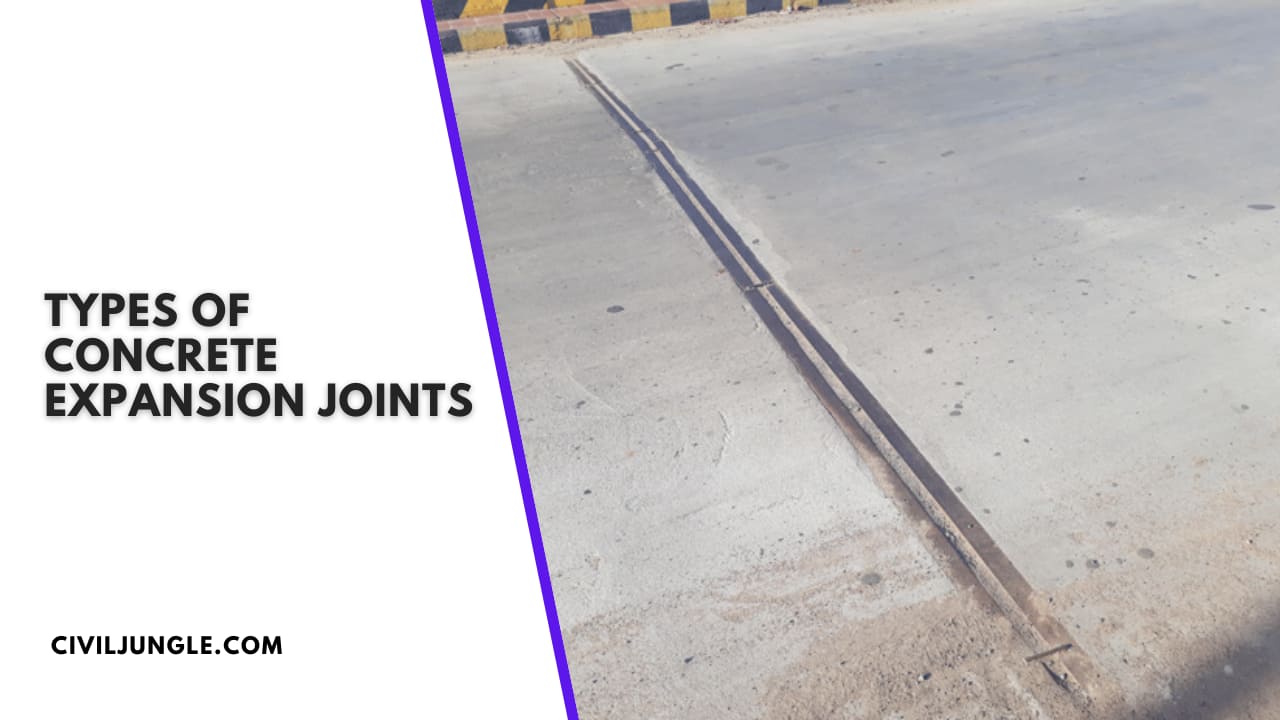 Types of Concrete Expansion Joints